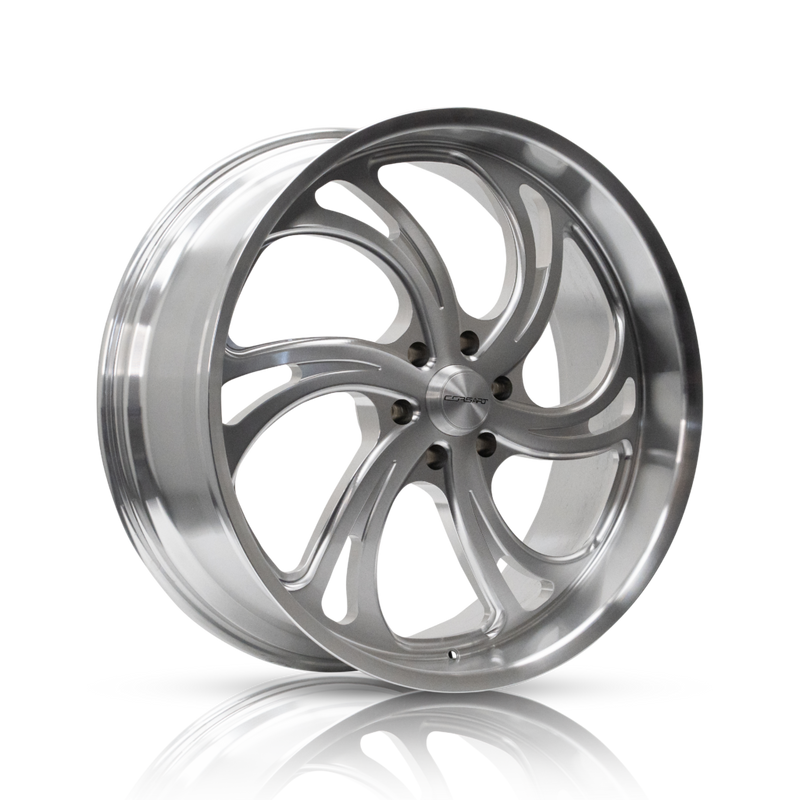 Corsart - Argon / 24x9 / 6x139.7 / ET24 - Brushed Milled Diamond Cut Lip (RIGHT)-Wheels-Deviate Dezigns (DV8DZ9)