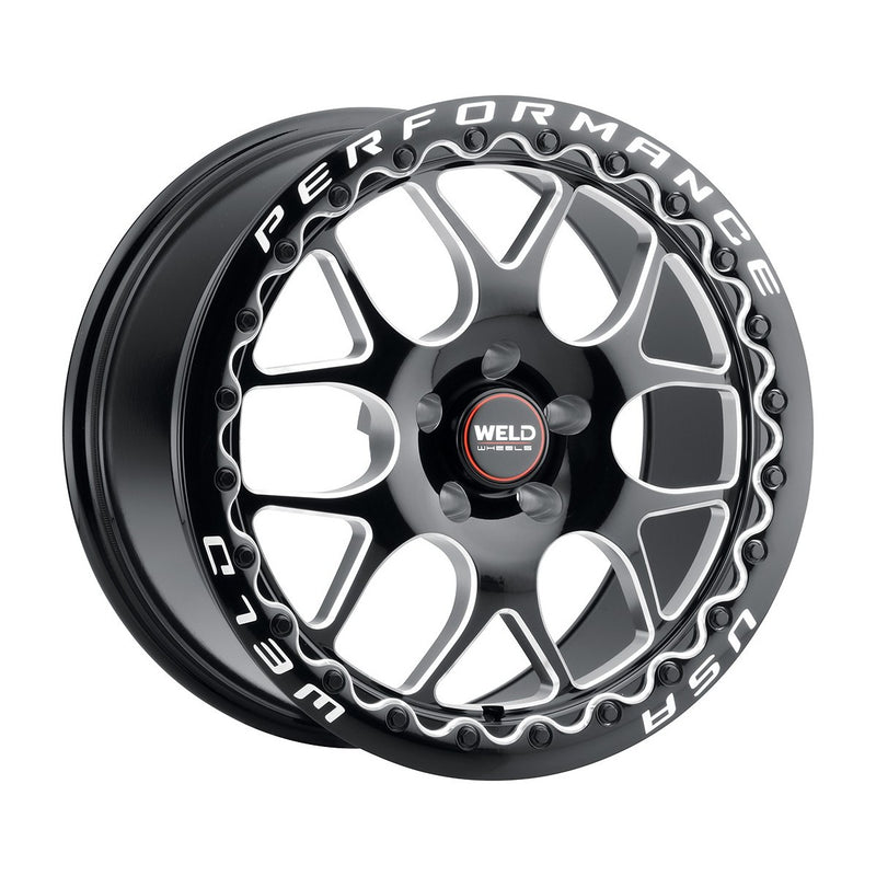 Weld - Solana Beadlock S910 20x10.5 / 5x127 / ET38 / Gloss Black Milled-Wheels-Deviate Dezigns (DV8DZ9)