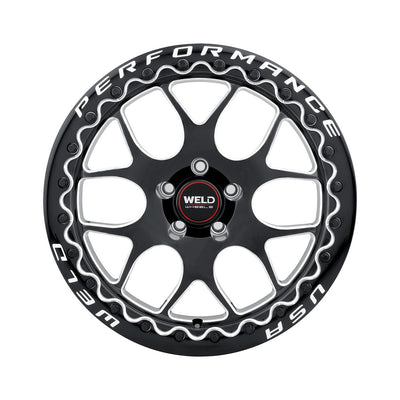 Weld - Solana Beadlock S910 20x10.5 / 5x127 / ET38 / Gloss Black Milled-Wheels-Deviate Dezigns (DV8DZ9)