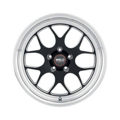 Weld - Solana Drag S160 18x5 / 5x115 / ET-34 / Gloss Black Milled-Wheels-Deviate Dezigns (DV8DZ9)