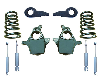 Trekline Motorsports | 2000-2006 Chevrolet/GMC SUV Models | 4"/4" Drop Kit with Shocks-Lowering Kits-Deviate Dezigns (DV8DZ9)