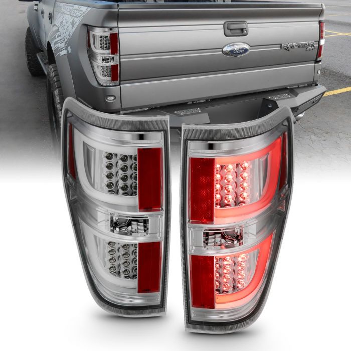 ANZO - 2009-2014 FORD F150 TAILLIGHTS G2 CHROME-Tail Lights-Deviate Dezigns (DV8DZ9)