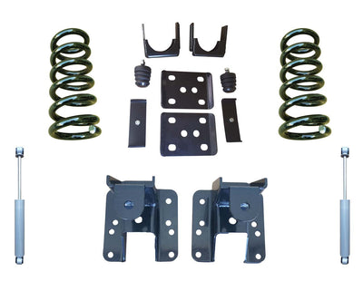 Trekline Motorsports | 2007-2013 Silverado/Sierra 1500 (V8) | 3"/5-6" Coil Drop Kit with Rear Shocks-Lowering Kits-Deviate Dezigns (DV8DZ9)