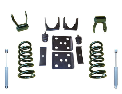 Trekline Motorsports | 2007-2013 Silverado/Sierra 1500 (V8) | 3"/6" Coil Drop Kit with Rear Shocks-Lowering Kits-Deviate Dezigns (DV8DZ9)