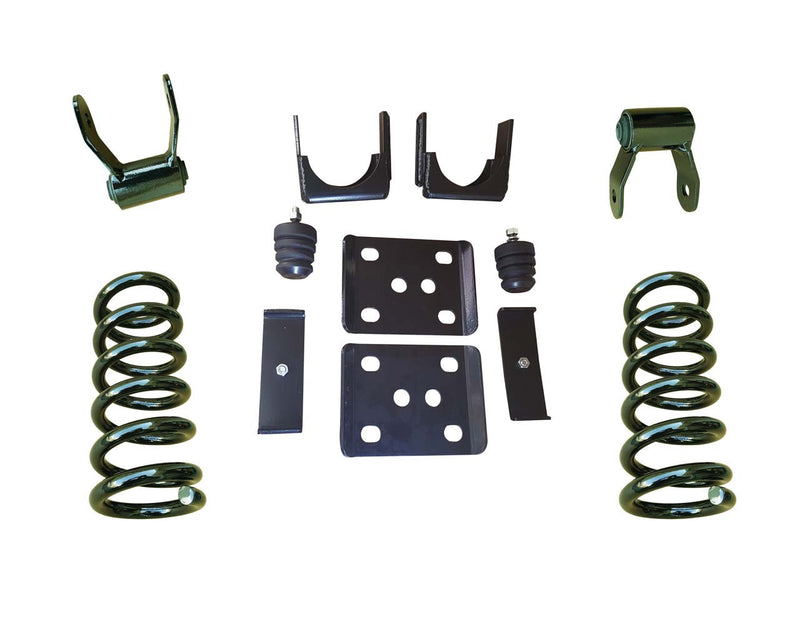 Trekline Motorsports | 2007-2013 Silverado/Sierra 1500 (V8) | 3"/6" Coil Drop Kit-Lowering Kits-Deviate Dezigns (DV8DZ9)