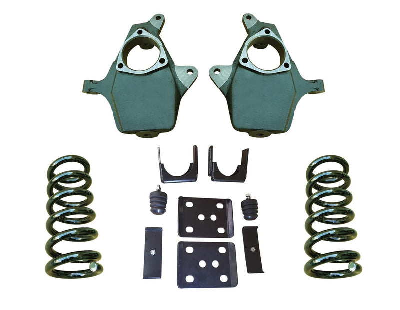 Trekline Motorsports | 2007-2013 Silverado/Sierra 1500 (V8) | 5"/7" Coil Drop Kit-Lowering Kits-Deviate Dezigns (DV8DZ9)