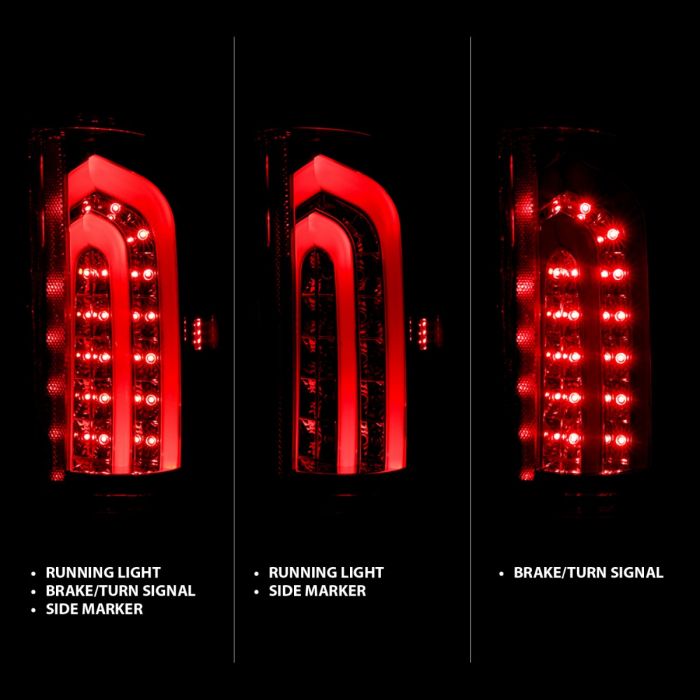 ANZO - 2007-2013 CHEVROLET SILVERADO 1500/2500HD/3500HD LED TAILLIGHTS SMOKE G2-Tail Lights-Deviate Dezigns (DV8DZ9)