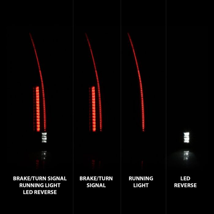 ANZO - 2007-2014 CHEVROLET TAHOE/SUBURBAN/GMC YUKON LED TAILLIGHT LONG VERSION-Tail Lights-Deviate Dezigns (DV8DZ9)