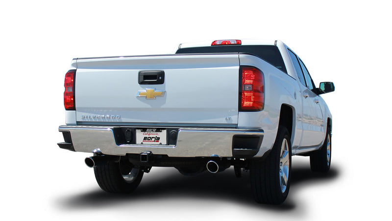 BORLA - 2014-2018 CHEVROLET SILVERADO/GMC SIERRA 1500 6.2L V8 CAT-BACK EXHAUST SYSTEM S-TYPE 143.5" WB-Catback-Deviate Dezigns (DV8DZ9)