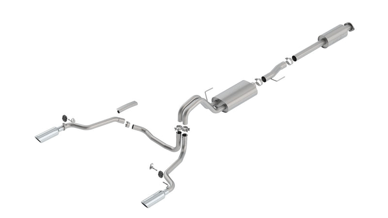 BORLA - 15-17 F-150 CAT-BACK EXHAUST SYSTEM TOURING 2.7L/3.5L V6 ECOBOOST / 5.0L V8-Catback-Deviate Dezigns (DV8DZ9)