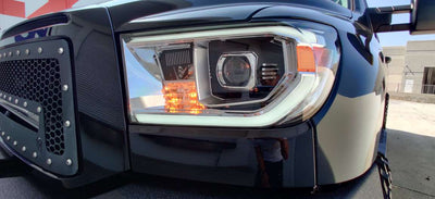 ALPHAREX - 07-13 Toyota Tundra/08-13 Toyota Sequoia LUXX-Series LED Projector Headlights Black (W/O Level Adjuster)-Lighting-Deviate Dezigns (DV8DZ9)