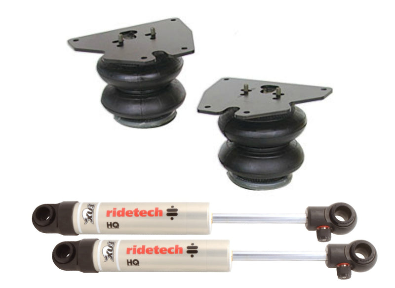 Ridetech - 1963-1987 Chevy C10 Front Coolride Air Springs and Shocks for Stock Arms-Air Struts-Deviate Dezigns (DV8DZ9)