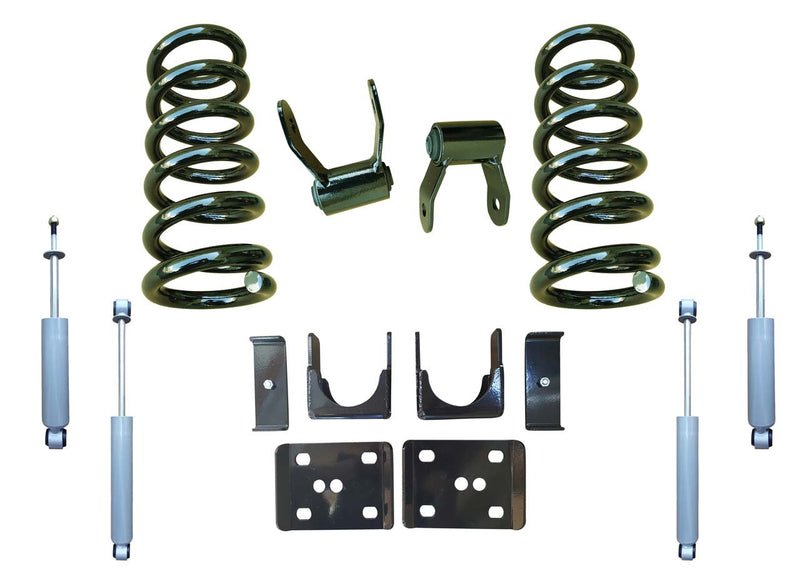 Trekline Motorsports | 1988-1991 C1500 Std Cab Only | 3"/5" Coil Drop Kit with Shocks-Lowering Kits-Deviate Dezigns (DV8DZ9)