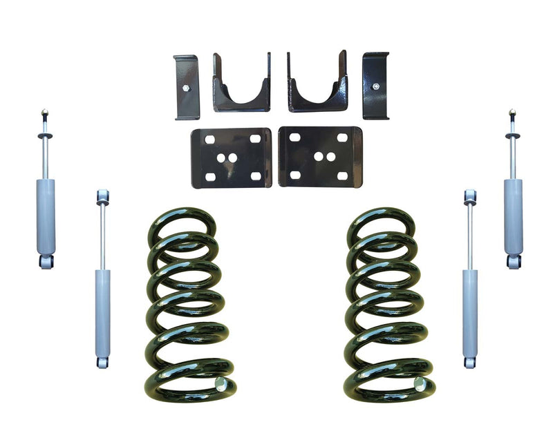 Trekline Motorsports | 1988-1998 C1500 | 3"/6" Coil Drop Kit with Shocks-Lowering Kits-Deviate Dezigns (DV8DZ9)