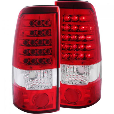 ANZO - 1999-2002 CHEVROLET SILVERADO 1500/2500/3500 LED TAILLIGHTS RED/CLEAR-Tail Lights-Deviate Dezigns (DV8DZ9)