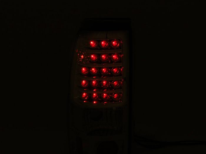 ANZO - 1999-2002 CHEVROLET SILVERADO 1500/2500/3500 LED TAILLIGHTS CHROME-Tail Lights-Deviate Dezigns (DV8DZ9)