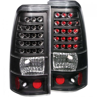 ANZO - 1999-2002 CHEVROLET SILVERADO 1500/2500/3500 LED TAILLIGHTS BLACK-Tail Lights-Deviate Dezigns (DV8DZ9)