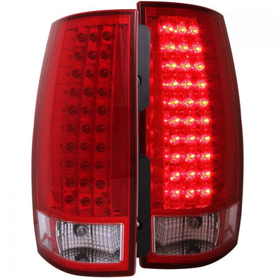 ANZO - 2007-2014 CHEVROLET TAHOE/SUBURBAN/GMC YUKON LED TAILLIGHT RED/CLEAR G3-Tail Lights-Deviate Dezigns (DV8DZ9)