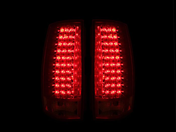 ANZO - 2007-2014 CHEVROLET TAHOE/SUBURBAN/GMC YUKON LED TAILLIGHT CHROME G4-Tail Lights-Deviate Dezigns (DV8DZ9)