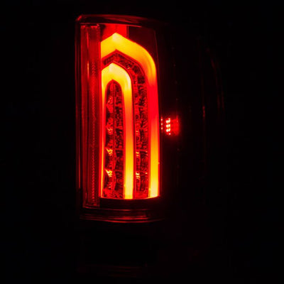 ANZO - 2007-2013 CHEVROLET SILVERADO 1500/2500HD/3500HD LED TAILLIGHTS RED/CLEAR G2-Tail Lights-Deviate Dezigns (DV8DZ9)