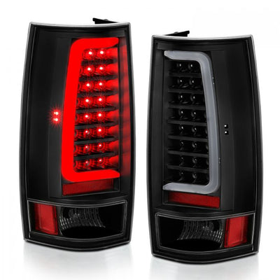 ANZO - 2007-2014 CHEVROLET TAHOE/SUBURBAN/GMC YUKON LED TAILLIGHT PLANK STYLE BLACK WITH CLEAR LENS-Tail Lights-Deviate Dezigns (DV8DZ9)