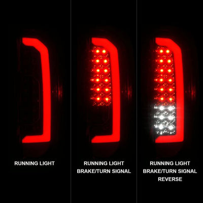 ANZO - 2015-2021 CHEVROLET COLORADO FULL LED TAILLIGHTS BLACK SMOKE LENS-Tail Lights-Deviate Dezigns (DV8DZ9)