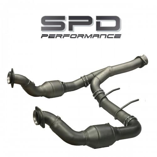 SPD Performance - Ecoboost Catted Downpipe | F-150 2017-2020 | 3.5L V6-Downpipes-Deviate Dezigns (DV8DZ9)