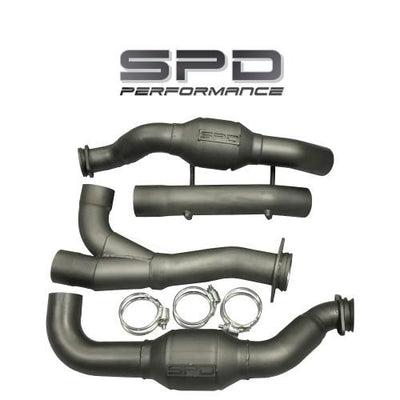 SPD Performance - Ecoboost Catted Downpipe | F-150 2017-2020 | 3.5L V6-Downpipes-Deviate Dezigns (DV8DZ9)