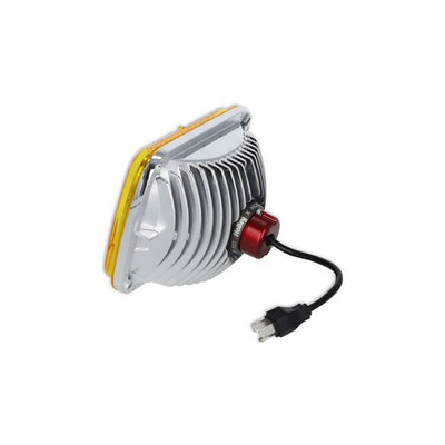 Holley RetroBright LED Headlights | 5x7" Rectangle - Yellow Lens-Headlamps-Deviate Dezigns (DV8DZ9)