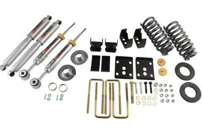 Belltech 09-13 Ford F150 Ext/Quad Cabs 2WD Lowering Kit w/SP Shocks 2 or 3in F/5.5in R Drop-Lowering Kits-Deviate Dezigns (DV8DZ9)