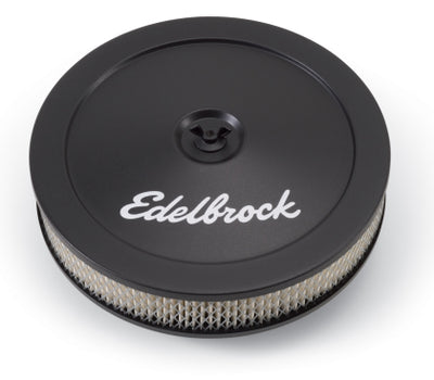 Edelbrock Air Cleaner Pro-Flo Black 10" Round With 2" Paper Element-Deviate Dezigns (DV8DZ9)