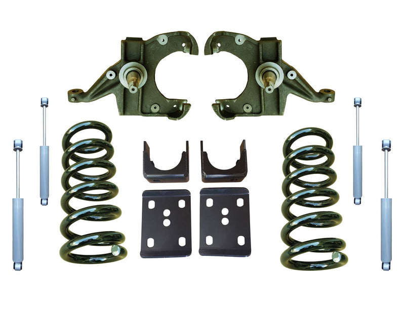 Trekline Motorsports | 1973-1987 C10/C15 | 6" Drop Kit (1") With Shocks-Lowering Kits-Deviate Dezigns (DV8DZ9)