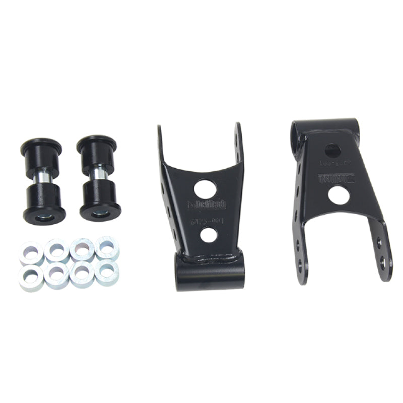 Belltech SHACKLE KIT 15-16 Ford F150 (All Cabs) 4WD 1in / 2in Rear Drop-Shackle Kits-Deviate Dezigns (DV8DZ9)