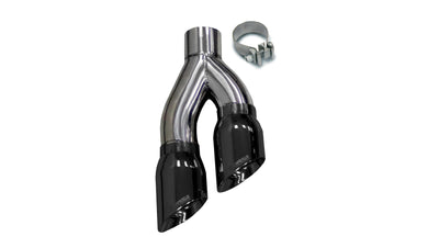 Corsa Universal Stainless Steel Exhaust Single Side Exit w/ 4in Black PVD Pro-Series Tip-Tips-Deviate Dezigns (DV8DZ9)