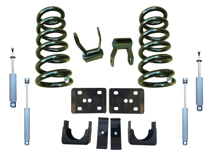 Trekline Motorsports | 1999-2006 Silverado/Sierra 1500 (V8) | 3"/5" Coil Drop Kit with Shocks-Lowering Kits-Deviate Dezigns (DV8DZ9)