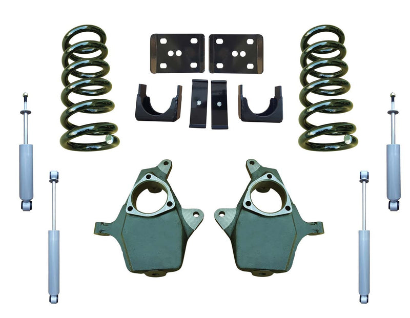 Trekline Motorsports | 1999-2006 Silverado/Sierra 1500 (V8) | 4"/6" Drop Kit with Shocks-Lowering Kits-Deviate Dezigns (DV8DZ9)