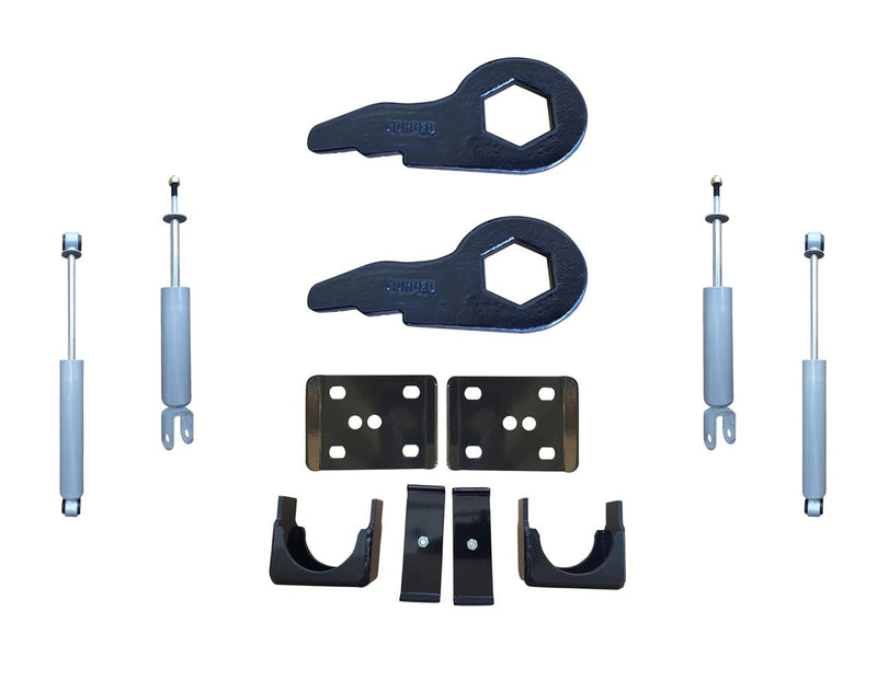 Trekline Motorsports | 1999-2006 Silverado/Sierra 1500 4WD | 3"/6" Drop Kit with Shocks-Lowering Kits-Deviate Dezigns (DV8DZ9)