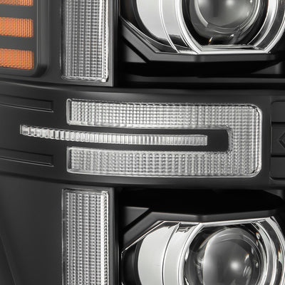 ALPHAREX - LUXX | Black | Ford Super Duty 08-10-Headlights-Deviate Dezigns (DV8DZ9)