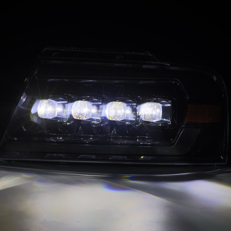 ALPHAREX - 04-08 Ford F150 / 06-08 Lincoln Mark LT NOVA-Series LED Projector Headlights Alpha-Black (Pre-Order Now) (ETA end of Dec)-Headlghts-Deviate Dezigns (DV8DZ9)