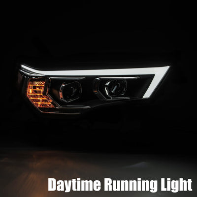 ALPHAREX - 14-20 Toyota 4Runner LUXX-Series Projector Headlights Black-Lighting-Deviate Dezigns (DV8DZ9)