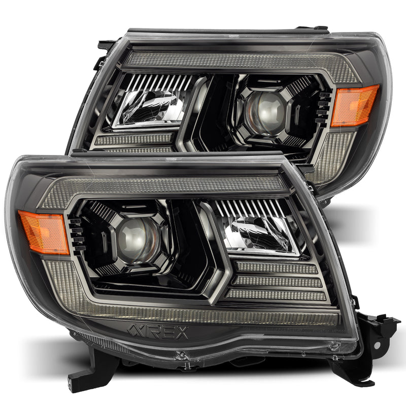 ALPHAREX - 05-11 Toyota Tacoma LUXX-Series LED Projector Headlights Alpha-Black-Lighting-Deviate Dezigns (DV8DZ9)