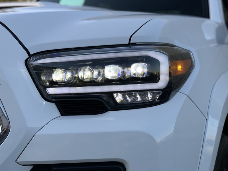 ALPHAREX - 16-20 Toyota Tacoma NOVA-Series LED Projector Headlights Black-Lighting-Deviate Dezigns (DV8DZ9)