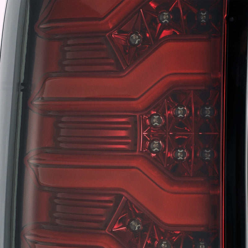 ALPHAREX - PRO | Black-Red | Silverado 14-18 | Silverado HD 15-19 | Sierra 14-18 | Sierra 3500HD Dually 15-19-Tail Lights-Deviate Dezigns (DV8DZ9)