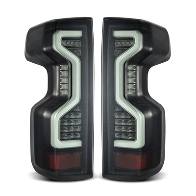 ALPHAREX - PRO-Series LED Tail Lights | Jet Black | 19-23 Chevrolet Silverado 1500/20-23 Silverado 2500HD/3500HD-Tail Lights-Deviate Dezigns (DV8DZ9)