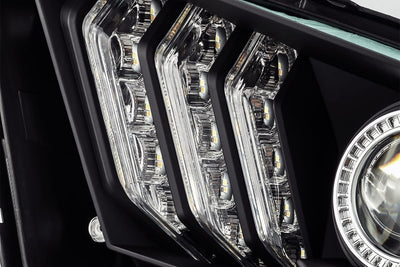 Alpharex - PRO | Black | Ford Mustang | 10-12 (ETA mid of June)-Headlights-Deviate Dezigns (DV8DZ9)