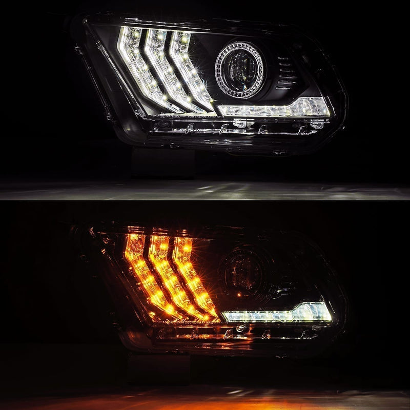 Alpharex - PRO | Black | Ford Mustang | 10-12 (ETA mid of June)-Headlights-Deviate Dezigns (DV8DZ9)