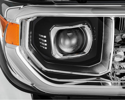 ALPHAREX - 07-13 Toyota Tundra PRO-Series Projector Headlights Chrome (W/O Level Adjuster)-Lighting-Deviate Dezigns (DV8DZ9)