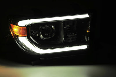 ALPHAREX - 07-13 Toyota Tundra PRO-Series Projector Headlights Chrome (W/O Level Adjuster)-Lighting-Deviate Dezigns (DV8DZ9)