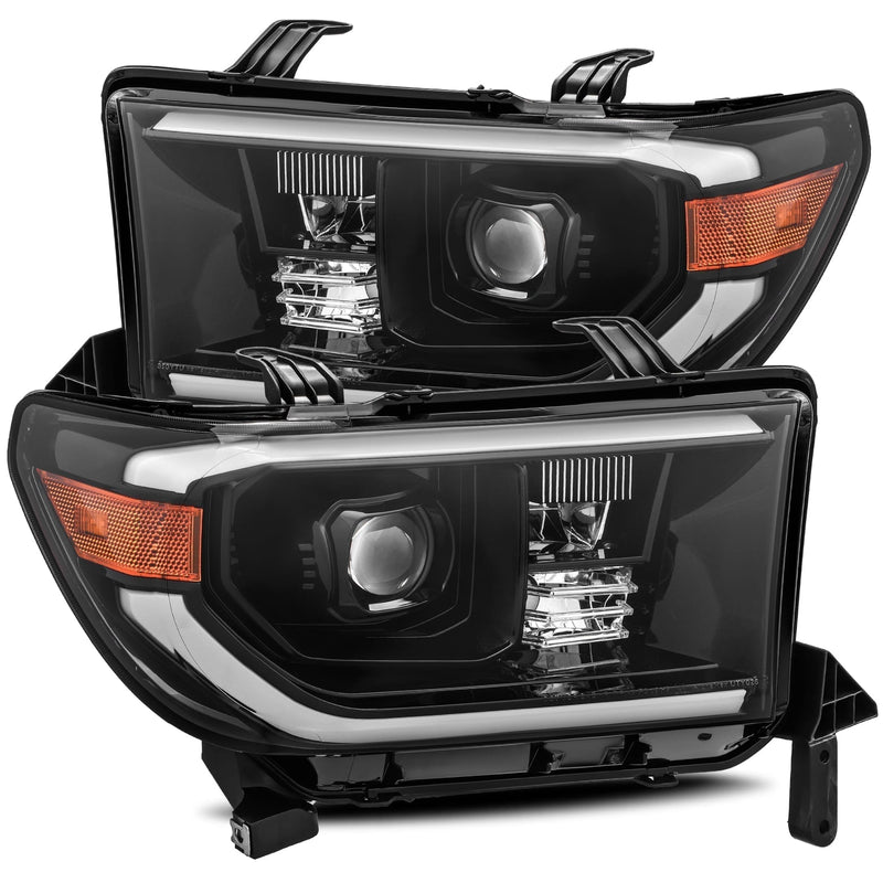ALPHAREX - 07-13 Toyota Tundra PRO-Series LED Projector Headlights Alpha Black (With Level Adjuster)-Lighting-Deviate Dezigns (DV8DZ9)