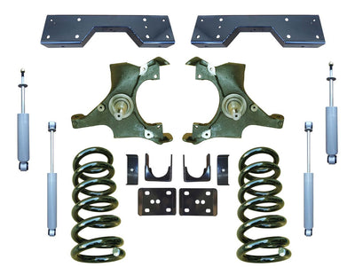 Trekline Motorsports | 1988-1991 C1500 Std Cab Only | 4"/6" Drop Kit with Shocks and C-Notch-Lowering Kits-Deviate Dezigns (DV8DZ9)